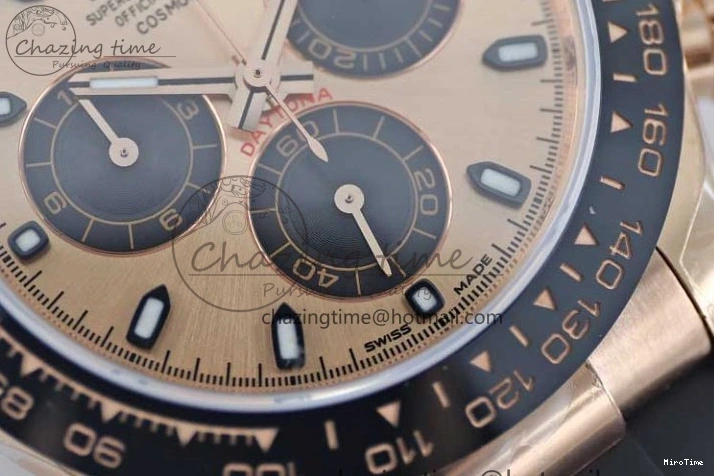 MiroTime 0209 WrinkleFree Daytona 116515 RG TWF 1:1 Best Edition 904L Steel RG Black Dial on Oysterflex Strap A 2417